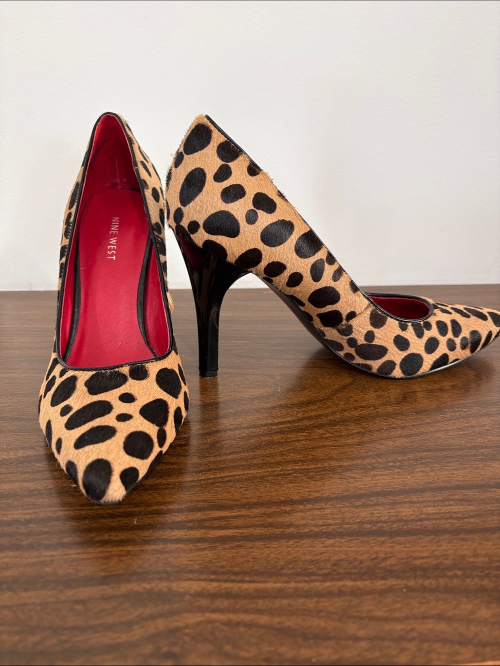 Nine West leopard spot pumps!